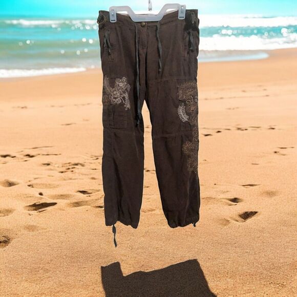Women's Bizz Brown Corduroy Pants See Measurements - Picture 1 of 9